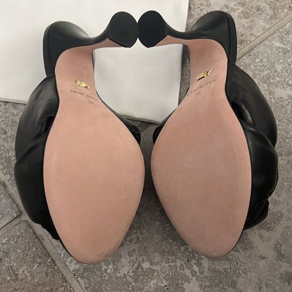 NEW Giambattista Valli Max Bow Padded Mules, Black, New, Size 8 - Picture 10 of 11